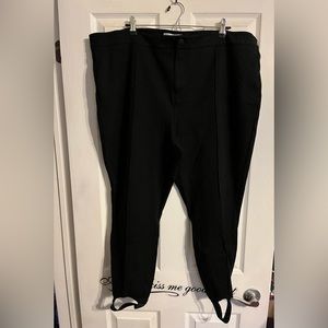 Addition Elle Stirrup Black Dress Pants